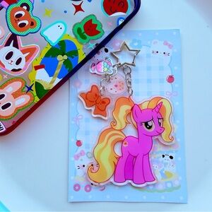 My Little Pony double sided tassel acrylic keychain bagcharm